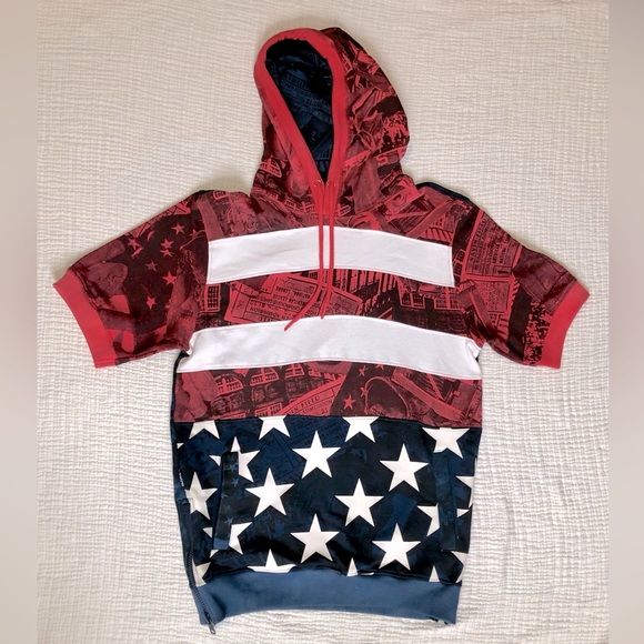 The Heritage by America 1776 Denim Distillery Hoodie Men's Medium Pull Over - Picture 2 of 16